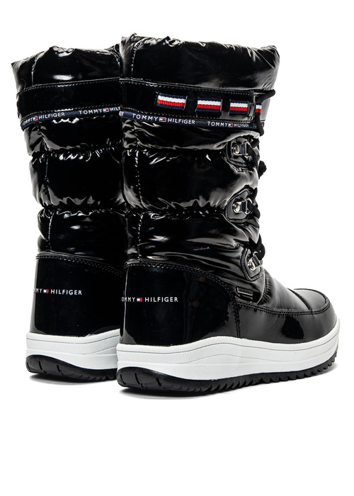 Śniegowce dziecięce czarne Tommy Hilfiger T3A6-32035-1240-999