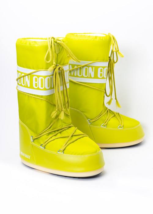 Śniegowce damskie zielony Moon Boot Nylon Lime