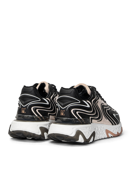 Sneakersy damskie czarne Karl Lagerfeld BLAZE Pyro Tekni-Karl Lo
