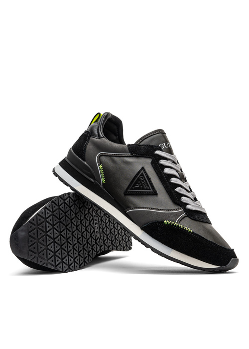 Sneakersy męskie multi czarne Guess New Glorym