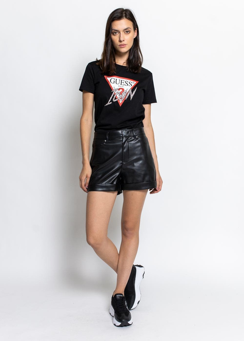 Koszulka damska Guess Ss Cn Icon Tee (W1YI0YI3Z00-JBLK)