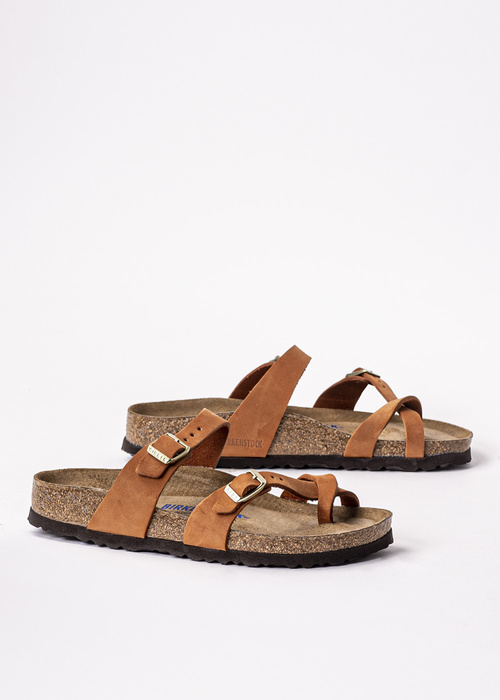 Japonki damskie brązowe Birkenstock Mayari SFB