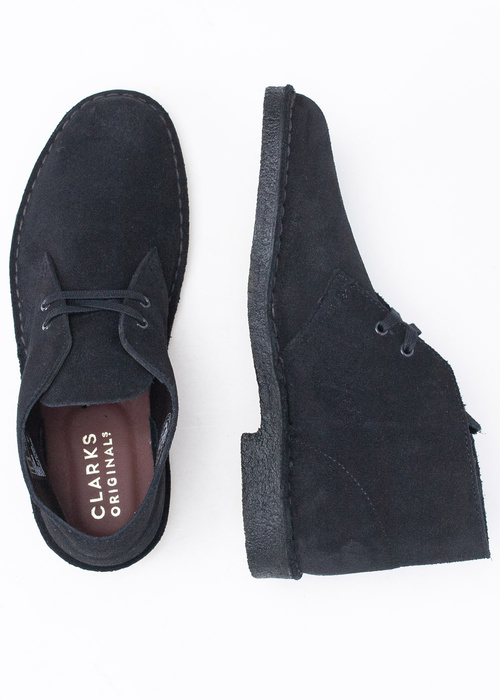 Trzewiki męskie Clarks Desert Boot Black Sde (26155480)