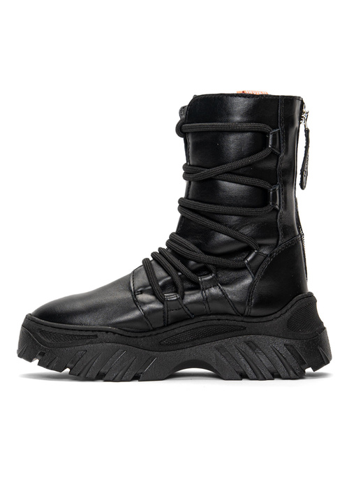 Buty zimowe damskie INUIKII Boot Trekking Lace Up Black (70107-110)