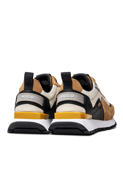 Sneakersy męskie beżowe HUGO Cubite Runn