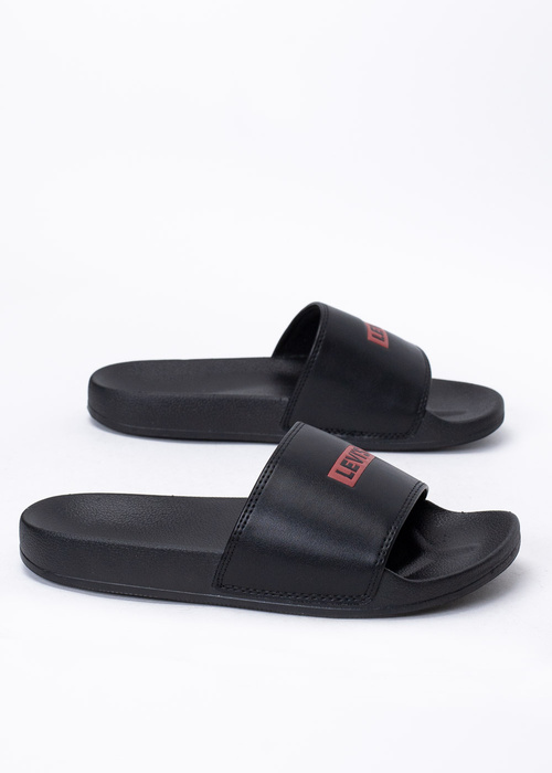 Klapki damskie czarne Levi`s June Boxtab S