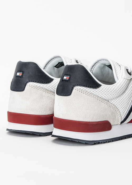 Buty sportowe męskie Tommy Jeans Runner Lo Leather Stripes (FM0FM03430-YBR)