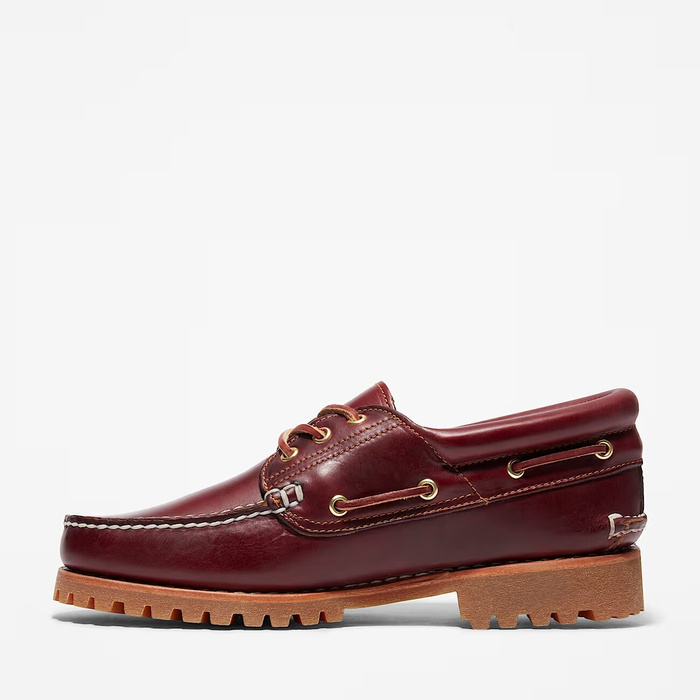 Timberland Authentic BOAT SHOE BURGUNDY Mokasyny męskie