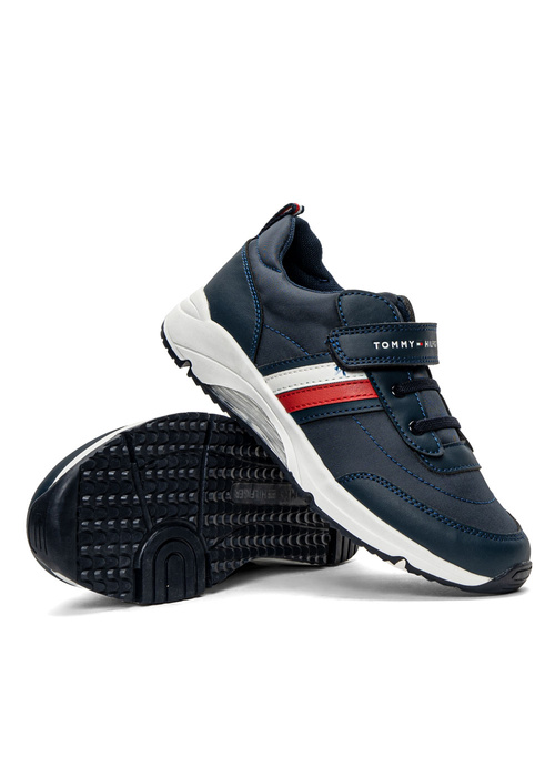 Buty sneakersy dziecięce Tommy Hilfiger Low Cut Lace-Up Granatowy