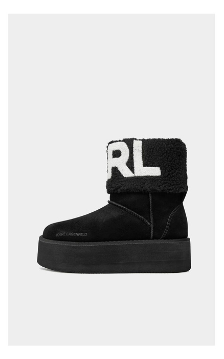 KARL LAGERFELD THERMO KARL LOGO ANKLE BOOT Buty zimowe damskie