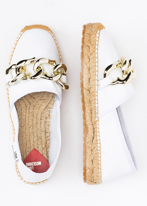 Espadryle damskie LOVE MOSCHINO JA10392G0GIA0-100 