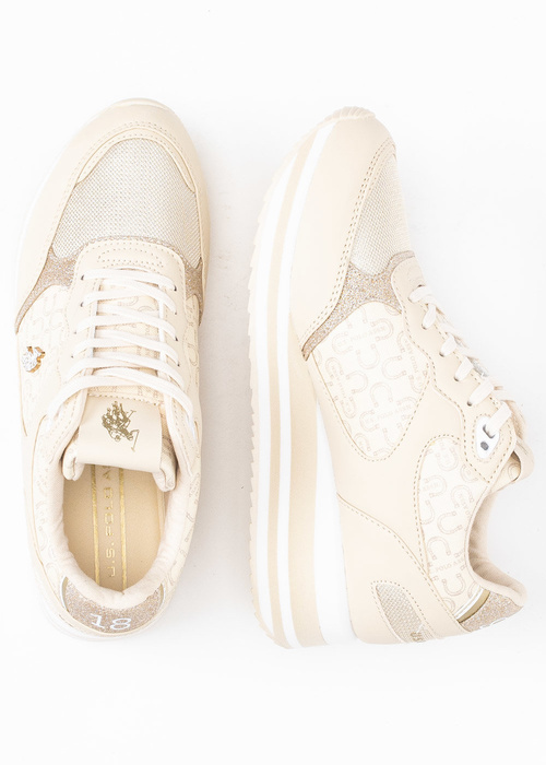 Sneakersy damskie U.S. POLO SYLVI007W/3YL1 BEI001 