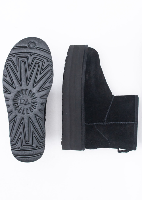 UGG W CLASSIC MINI PLATFORM Buty zimowe damskie czarne