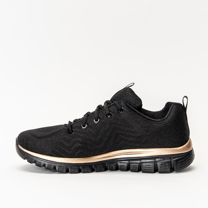 Buty sportowe damskie Skechers Graceful Get Connected (12615/BKRG)