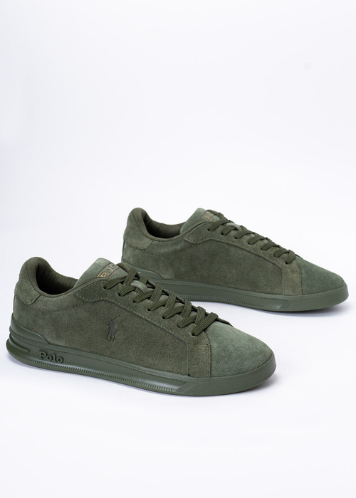 Sneakersy męskie zielone Polo Ralph Lauren Hrt Ct II