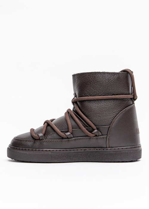 Buty zimowe damskie INUIKII Sneaker Full Leather Chocolate (70202-089)