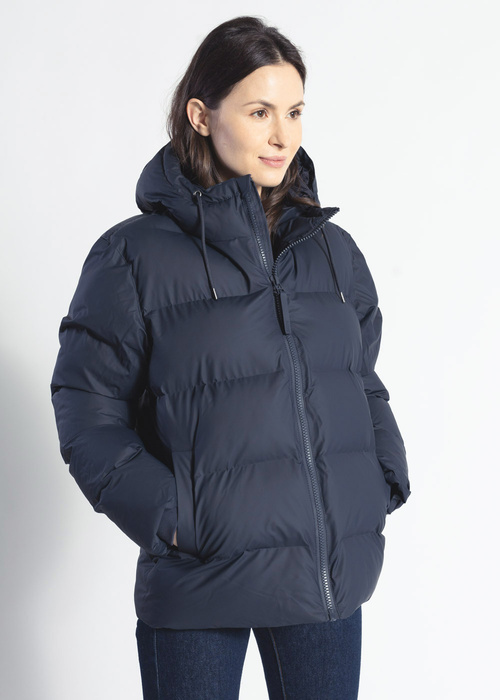 Kurtka zimowa unisex granatowa Rains Puffer Jacket