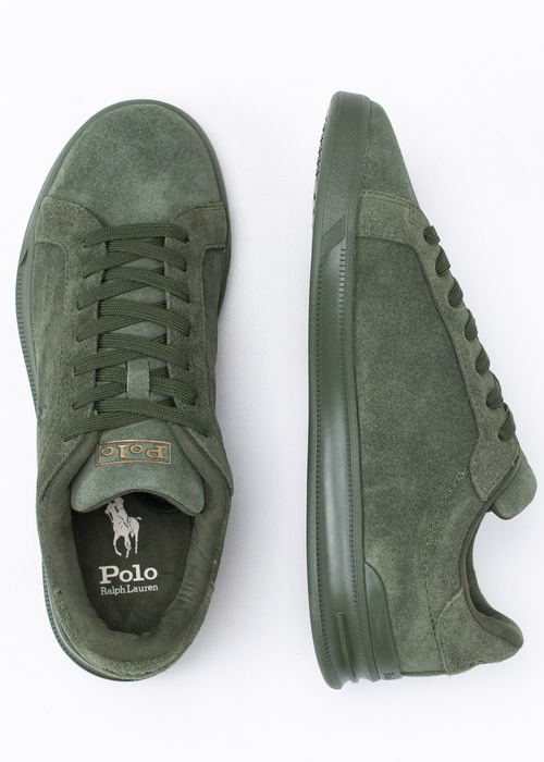 Sneakersy męskie zielone Polo Ralph Lauren Hrt Ct II