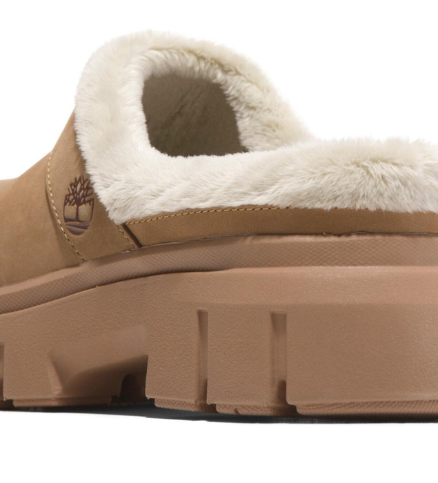 Timberland Greyfield WARM LINED SHOE MEDIUM BEIGE NUBUCK Kapcie damskie