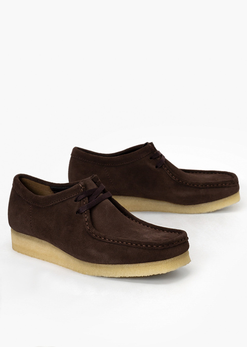 Mokasyny męskie Clarks Wallabee Dark Brown Suede (26156606)
