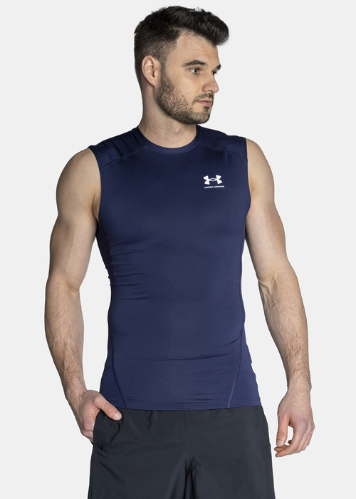 Koszulka męska treningowa granatowa Under Armour HeatGear Armour