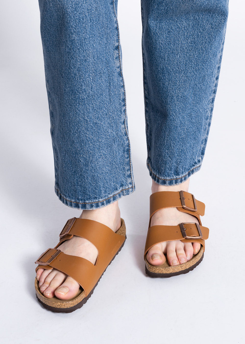 Birkenstock Arizona BF Klapki damskie brązowe