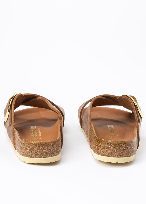 Klapki damskie brązowe BIRKENSTOCK SIENA BIG BUCKLE LEOI 