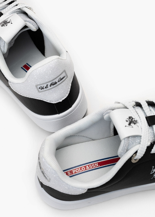 Sneakersy damskie U.S. Polo ASSN MARAYA MARAYA001W/3H1-BLK-WHI 