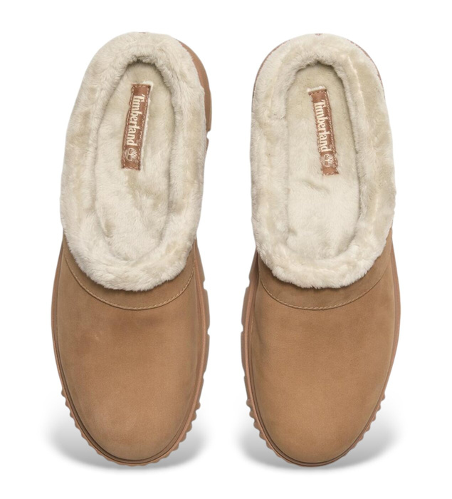Timberland Greyfield WARM LINED SHOE MEDIUM BEIGE NUBUCK Kapcie damskie