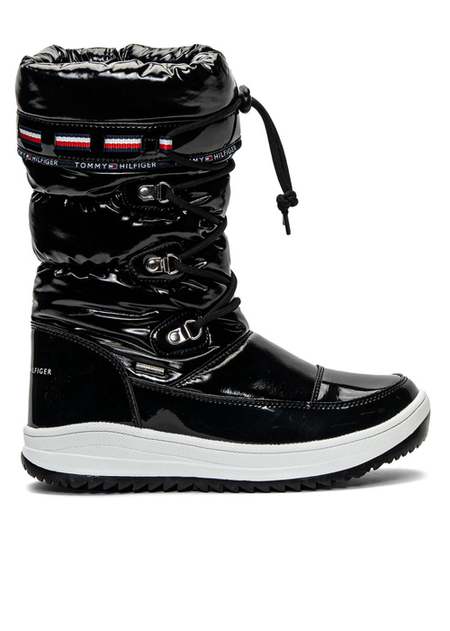 Śniegowce dziecięce czarne Tommy Hilfiger T3A6-32035-1240-999