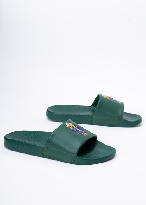 Klapki męskie zielone Polo Ralph Lauren Polo Slide