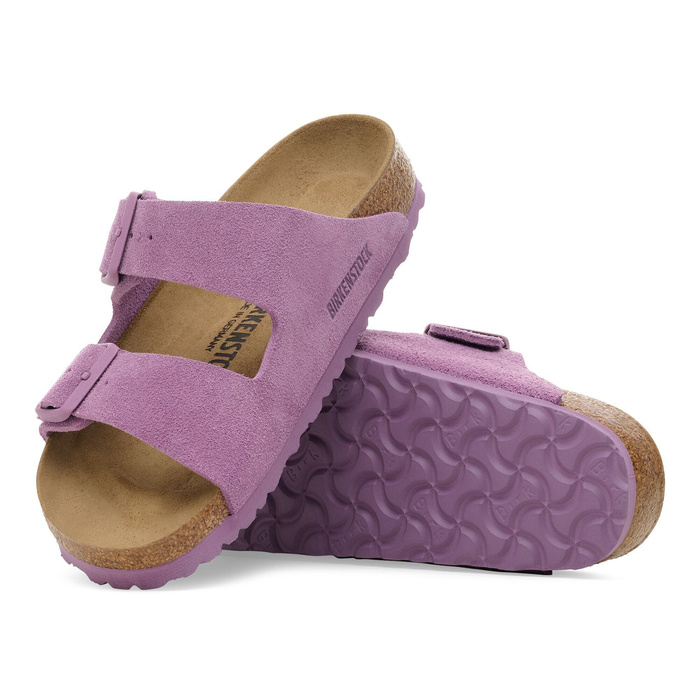 Birkenstock Arizona Suede Leather Klapki damskie