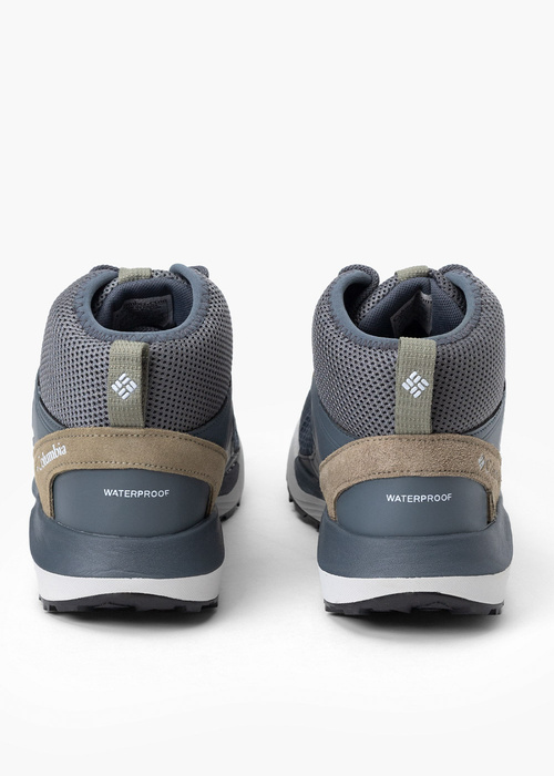 Buty trekkingowe męskie szare Columbia Woodburn II Waterproof Omni-Heat