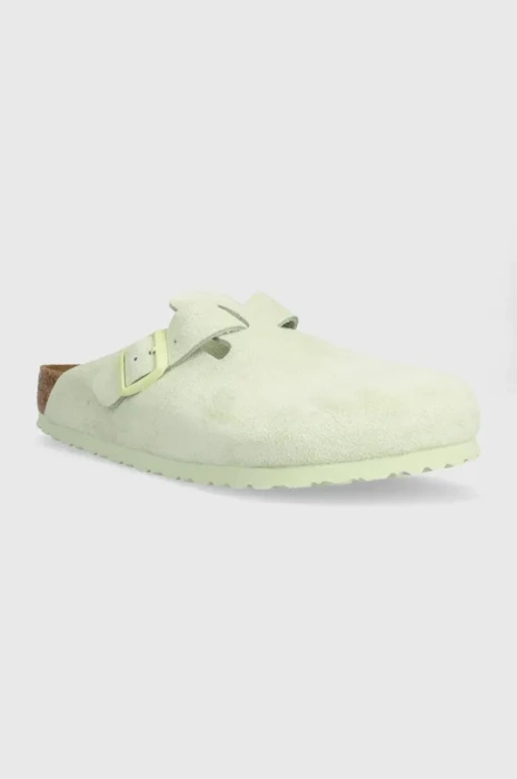 Klapki męskie BIRKENSTOCK BOSTON LEVE FADED LIME  