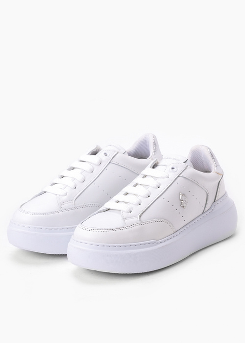U.S. POLO ARTIDE001W/3L1-WHI Sneakersy damskie 