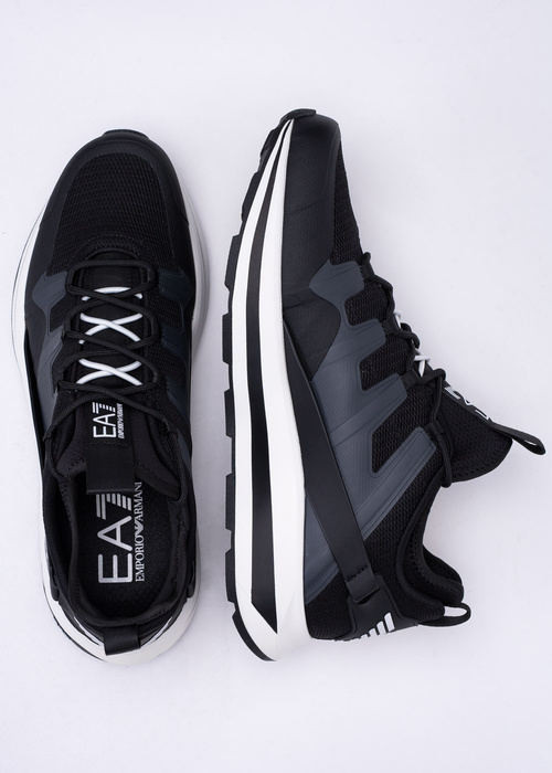 Sneakersy męskie czarne EA7 Emporio Armani X8X088 XK233 A120