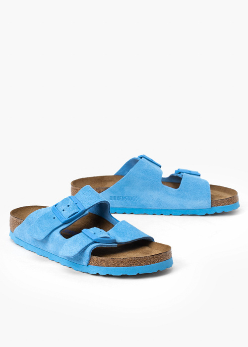Klapki damskie niebieskie BIRKENSTOCK ARIZONA SFB VL 
