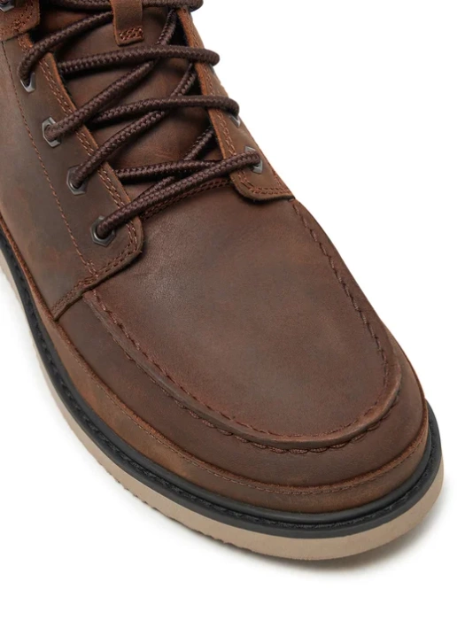 Timberland NEWMARKET MID LACE UP BOOT DARK BROWN FULL GRAIN Trzewiki męskie