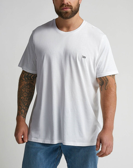 Koszulka męska LEE SS PATCH LOGO TEE WHITE 