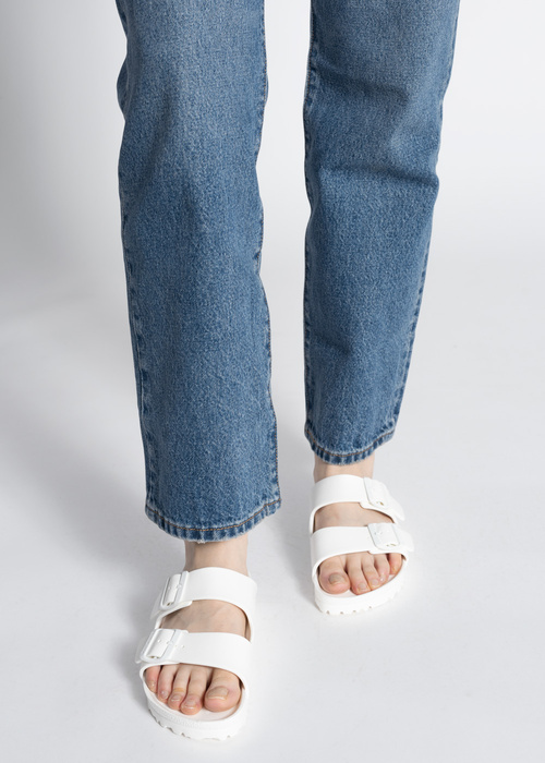Birkenstock Arizona Essentials Klapki damskie białe