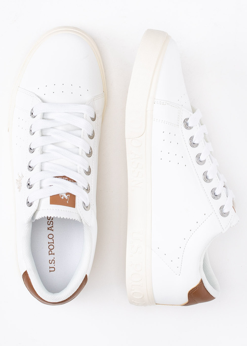 Sneakersy męskie U.S. POLO MARCX001M/3Y4 WHI 