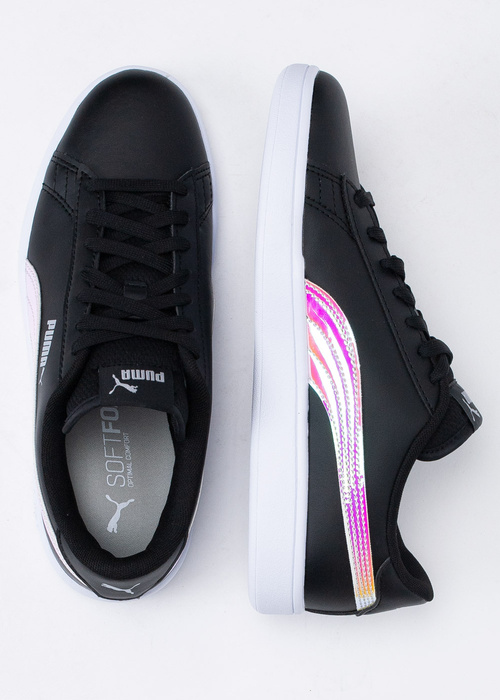 Buty sportowe dziecięce czarne Puma Smash V2 Holo