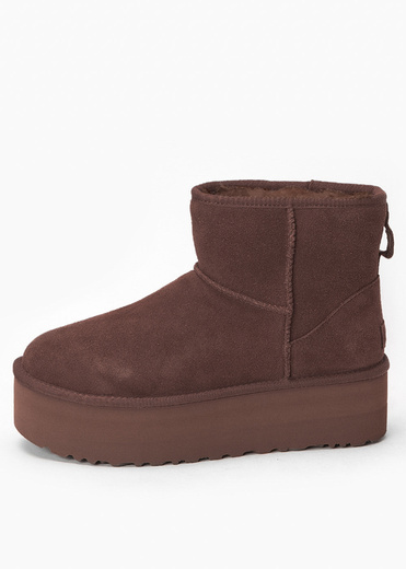 UGG W CLASSIC MINI PLATFORM Buty zimowe damskie brązowe