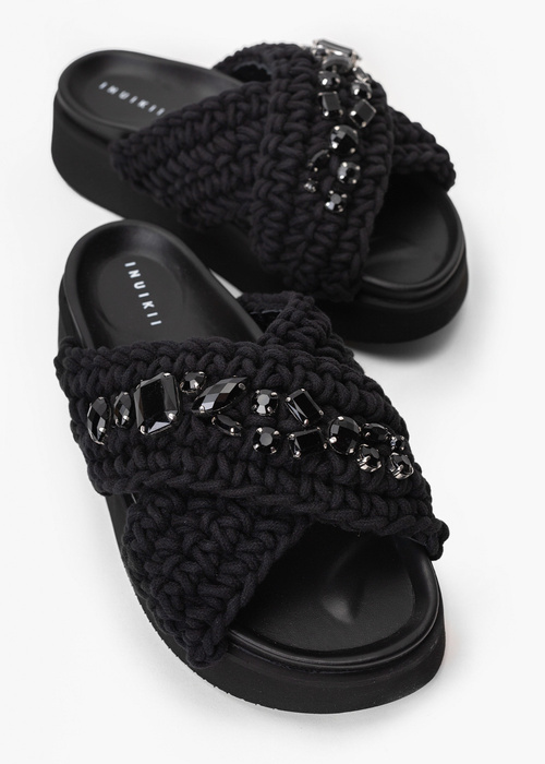 INUIKII WOVEN STONES PLATFORM Klapki damskie