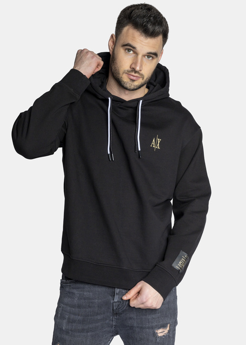 Bluza z kapturem męska czarna Armani Exchange 8NZMPW ZJ8WZ 1200