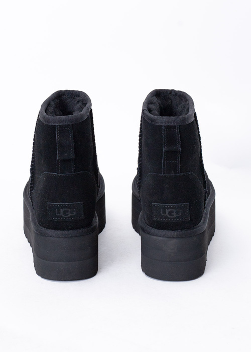 UGG W CLASSIC MINI PLATFORM Buty zimowe damskie czarne