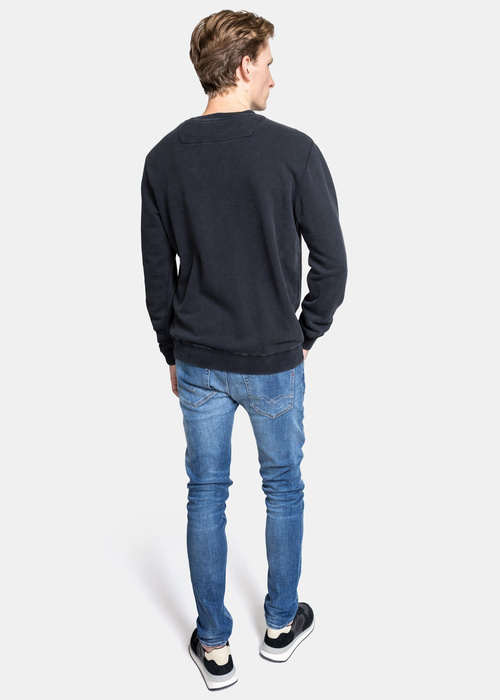 Bluza męska Guess Patch Logo Cn Fleece (M1GQ51K68I1-JBLK)