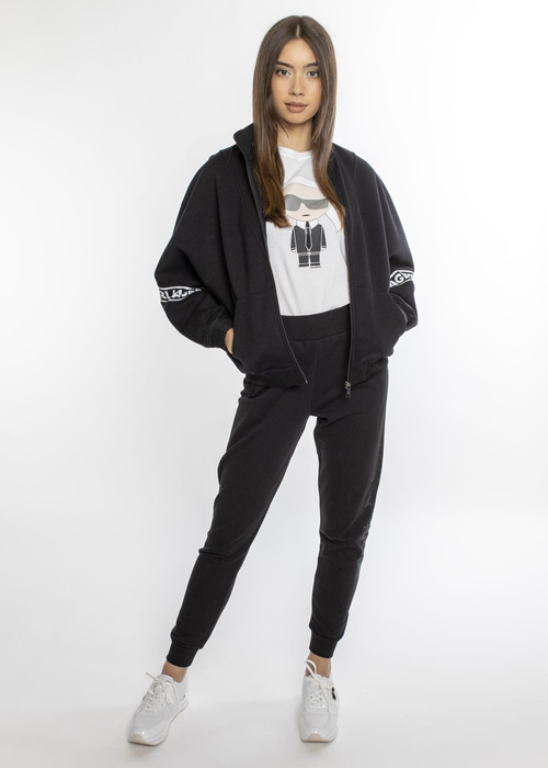 Bluza damska Karl Lagerfeld Logo Tape Zip-Up (211W1802-999)
