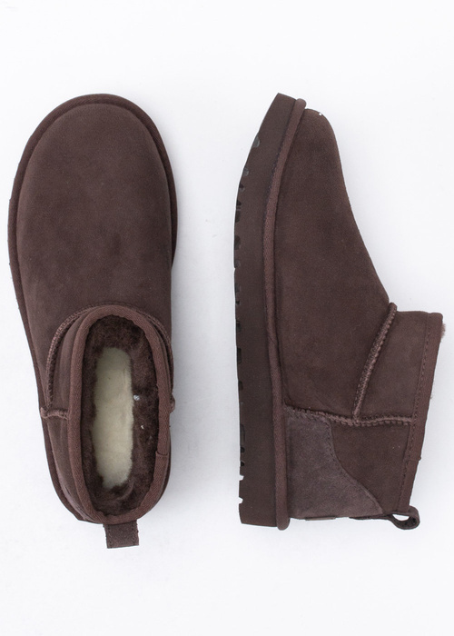 Buty zimowe damskie brązowe UGG W CLASSIC ULTRA MINI 