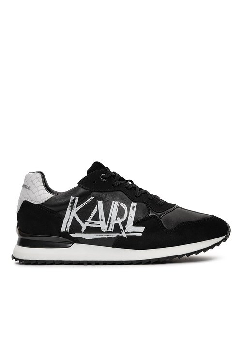 Sneakersy męskie Karl Lagerfeld Velocitor II Art Deco Lthr (KL52916-001)